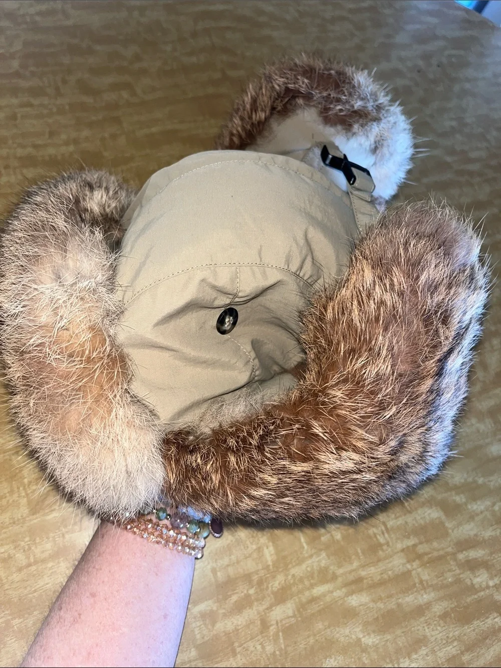 Mad Bomber Rabbit Fur Trapper Hat size XXL